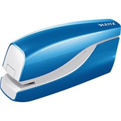 Leitz nexxt wow elektrische nietmachine voor contactloos nieten - op batterijen - niet tot 10 vel - blauw