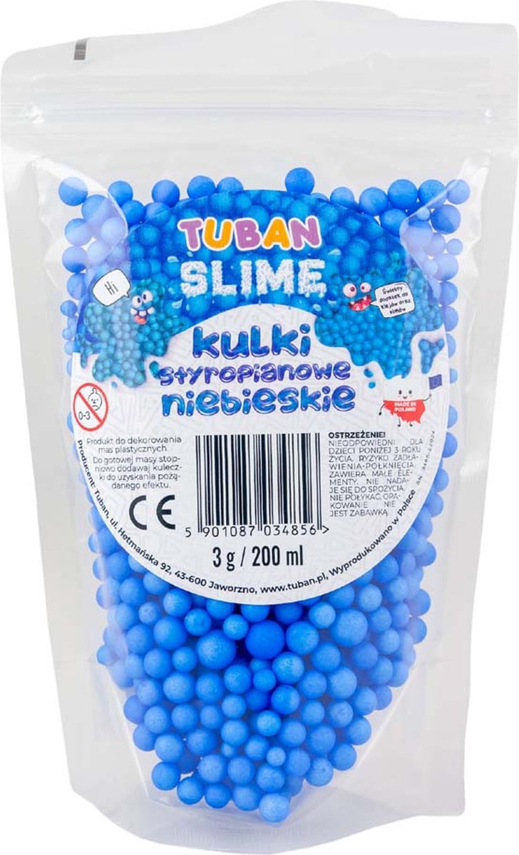 Tuban - styroporkugler - blå 200 ml