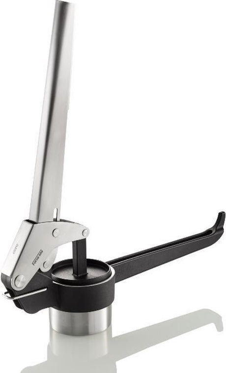 Gefu force one® kartoffel-, juice- og spaetzlepresse – inklusive 2 skiver – rustfrit stål