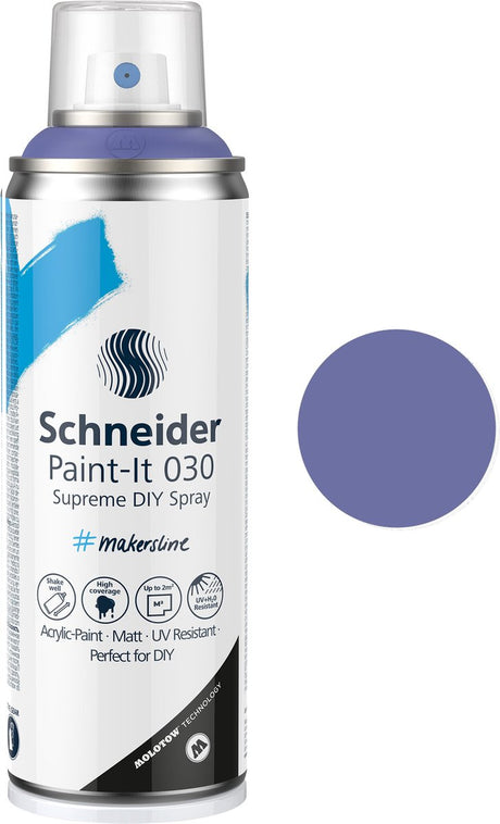 Schneider papirvarer schneider spraydåsemaling - paint-it 030 - gør-det-selv spraymaling - akrylmaling - 200ml - blå lilla - s-ml-03050023