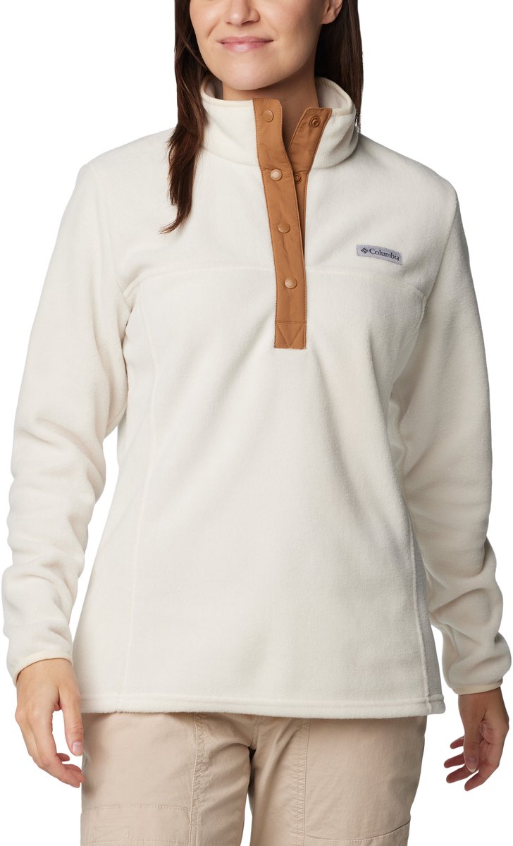Columbia benton springs™ 1 2 snap pull over ii udendørs sweater til kvinder - kridt, kamelbrun