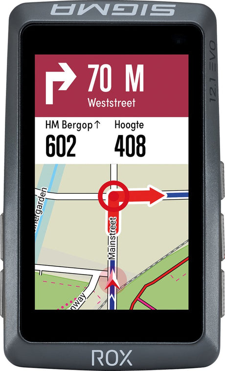Sigma Cycling Computer Rox 12.1 EVO GPS Night Gray Basic