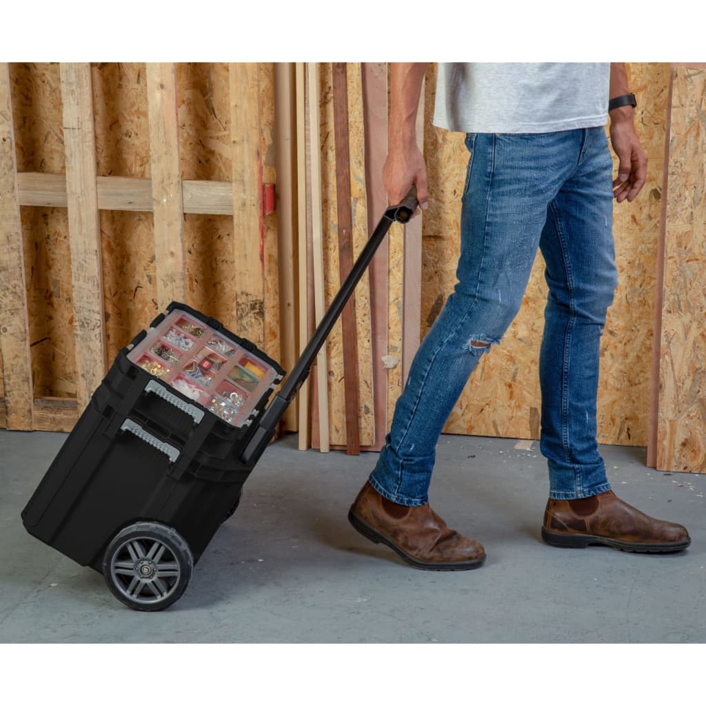 Keter Keter Tool Box Connect med Arrangør Mobile Black