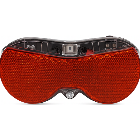 Kantholder baglygte sikker - LED - 80mm inkl. batterier