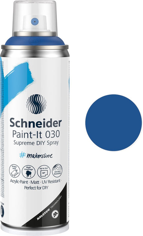 Schneider papirvarer schneider spraymaling - paint-it 030 - DIY spraymaling - akrylmaling - 200ml - blå - s-ml03050025