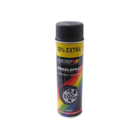 Motip spraydåse 400ml hjulspray mat sort