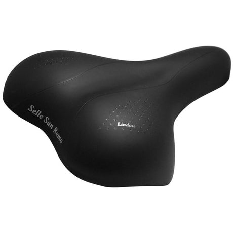 Selle San Remo Bicycle Saddle Lindau til City Trekking Bikes - Black (Workplace Packaging)