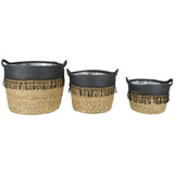 Gerkimex kurvesæt 3-delt naturlig antracit ã˜34xh28 ã˜31x424 ã˜27xh20cm
