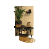 Gerkimex kurvesæt 3-delt naturlig antracit ã˜34xh28 ã˜31x424 ã˜27xh20cm