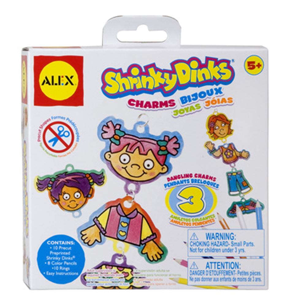 Shrinky dinks, 3 ass (6 stk). 5+