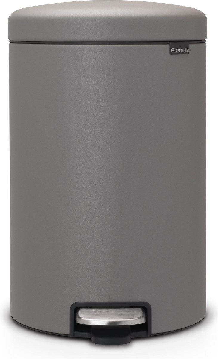 Brabantia newicon affaldsspand - 20 liter - mineralbeton grå