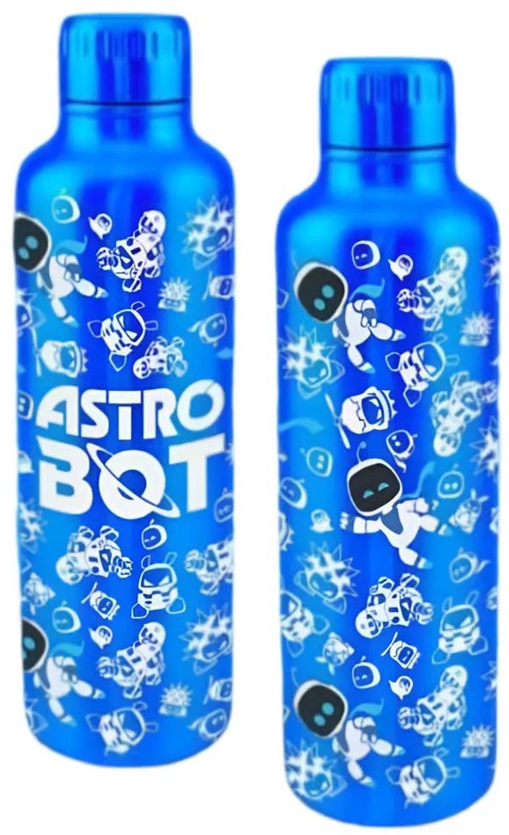 Paladone produkter astrobot metal vandflaske med hele print astro bot køkken og service