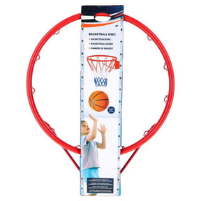 Alert sport basketball ring luksus med net metal 53 cm