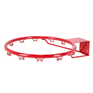 Alert sport basketball ring luksus med net metal 53 cm
