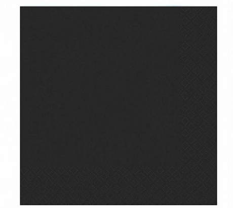 Duni servietter sorte 33x33cm 3-lags tissue FSC pakke med 20 servietter
