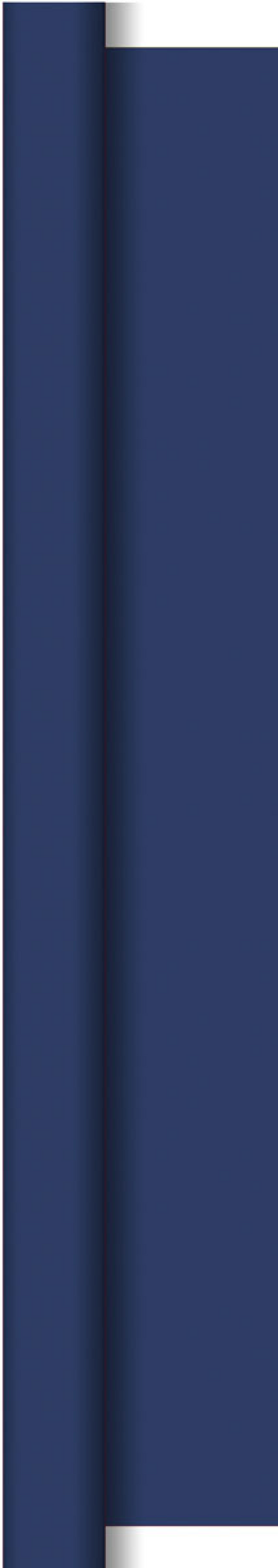 Duni damask mørkeblå 118x800 cm dug