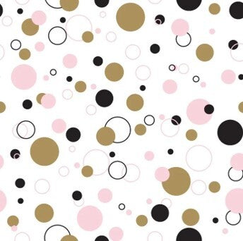 Duni servietter splashin dots 3-lags 33x33