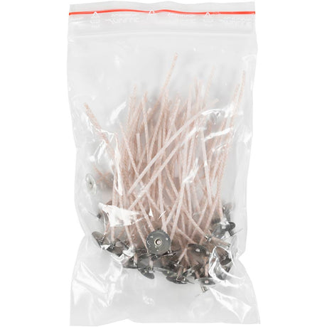 Væger til stearinlys i holder, velegnet til holdere med en diameter på 20-65 mm, L: 10 cm, tykkelse 2 mm, 50 stk. 1 æske