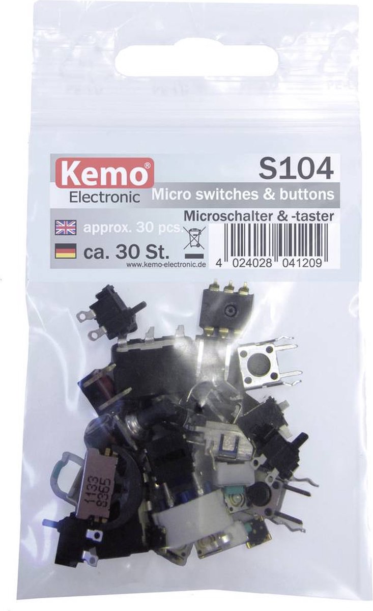 Kemo micro switch sortiment s104 moment 30 dele