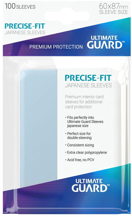 Ultimate guard ærmer med præcis pasform japansk størrelse (100)