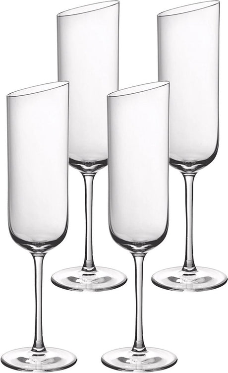 Villeroy boch champagneglazen - flutes - newmoon - 170 ml - 4 stuks