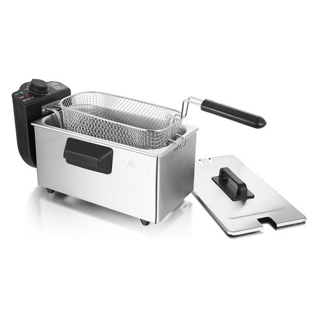 Emerio df-120482 frituregryde 3l 2000w rustfrit stål sort
