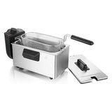 Emerio df-120482 frituregryde 3l 2000w rustfrit stål sort