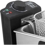 Emerio df-120482 frituregryde 3l 2000w rustfrit stål sort