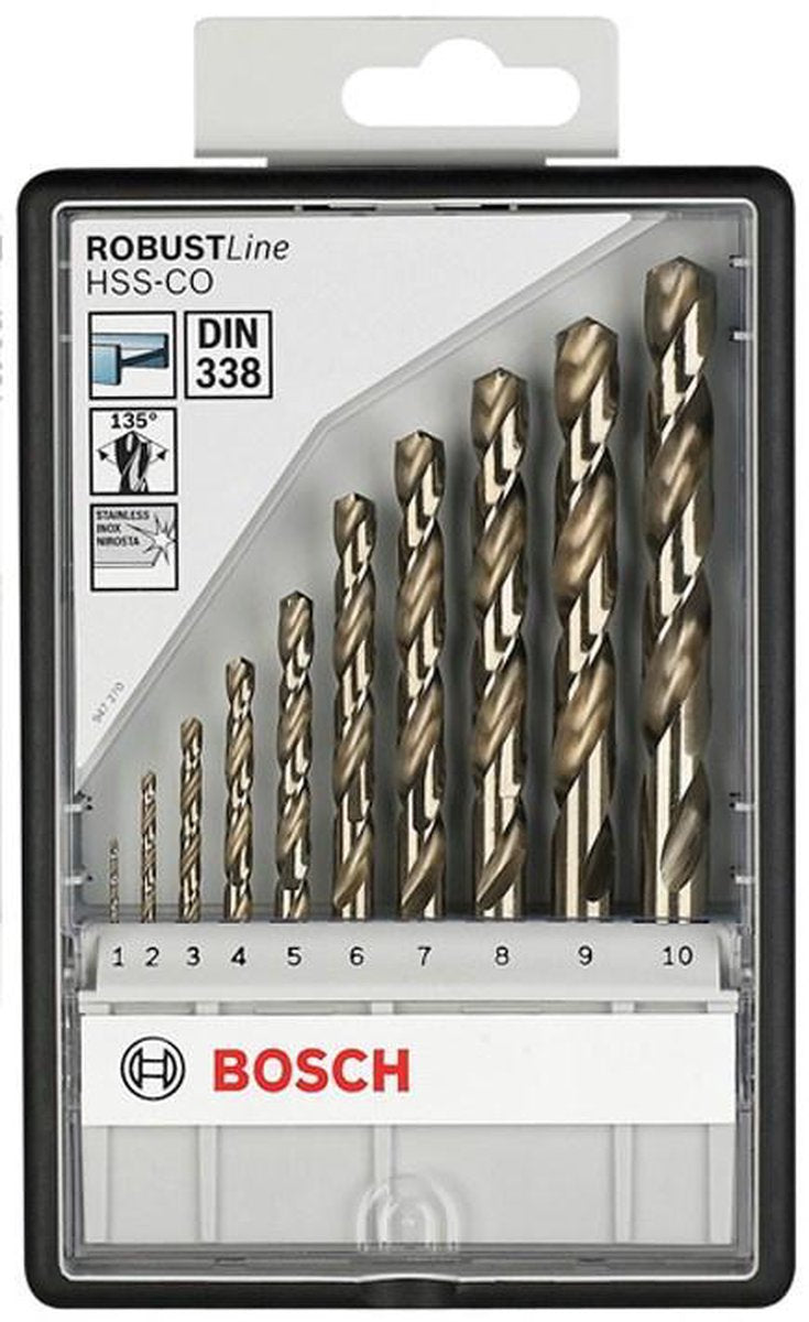 Bosch robustline hss-co sæt 1-10 mm (10)
