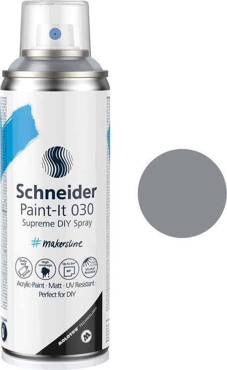 Schneider papirvarer schneider spraydåsemaling - paint-it 030 - gør-det-selv spraymaling - akrylmaling - 200ml - klar lak blank - s-ml03050491