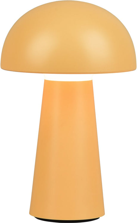 Rl live your light reality lennon - bordlampe - gul - inkl. 1x smd 2w - genopladelig - udendørs lampe - dæmpbar - udendørs belysning - ip44