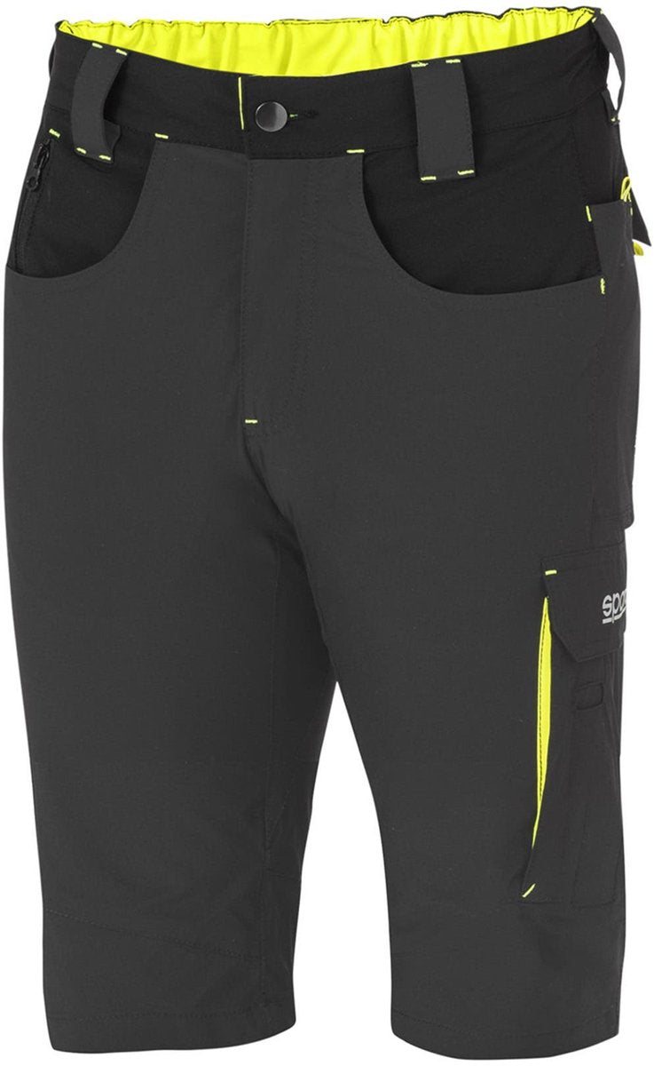 Sparco arbejdsbukser korte tech lys laredo - sort - grøn - xl