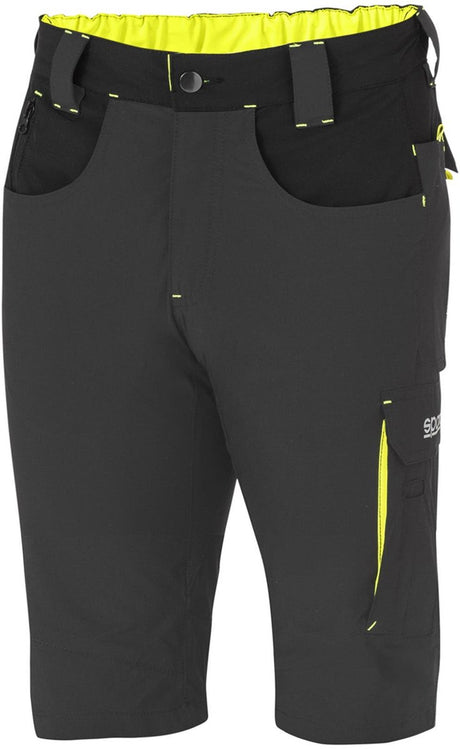 Sparco arbejdsbukser korte tech lys laredo - sort - grøn - xl