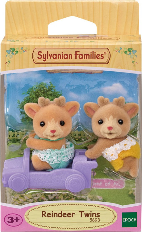 Sylvanian families 5693 twin rensdyr fløjlsbløde legetøjsfigurer