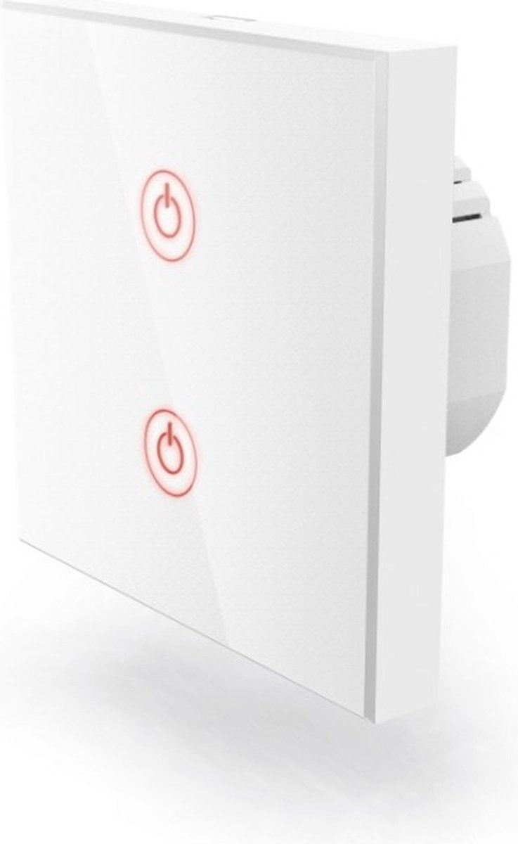 Hama WiFi touch vægafbryder, planmonteret, hvid