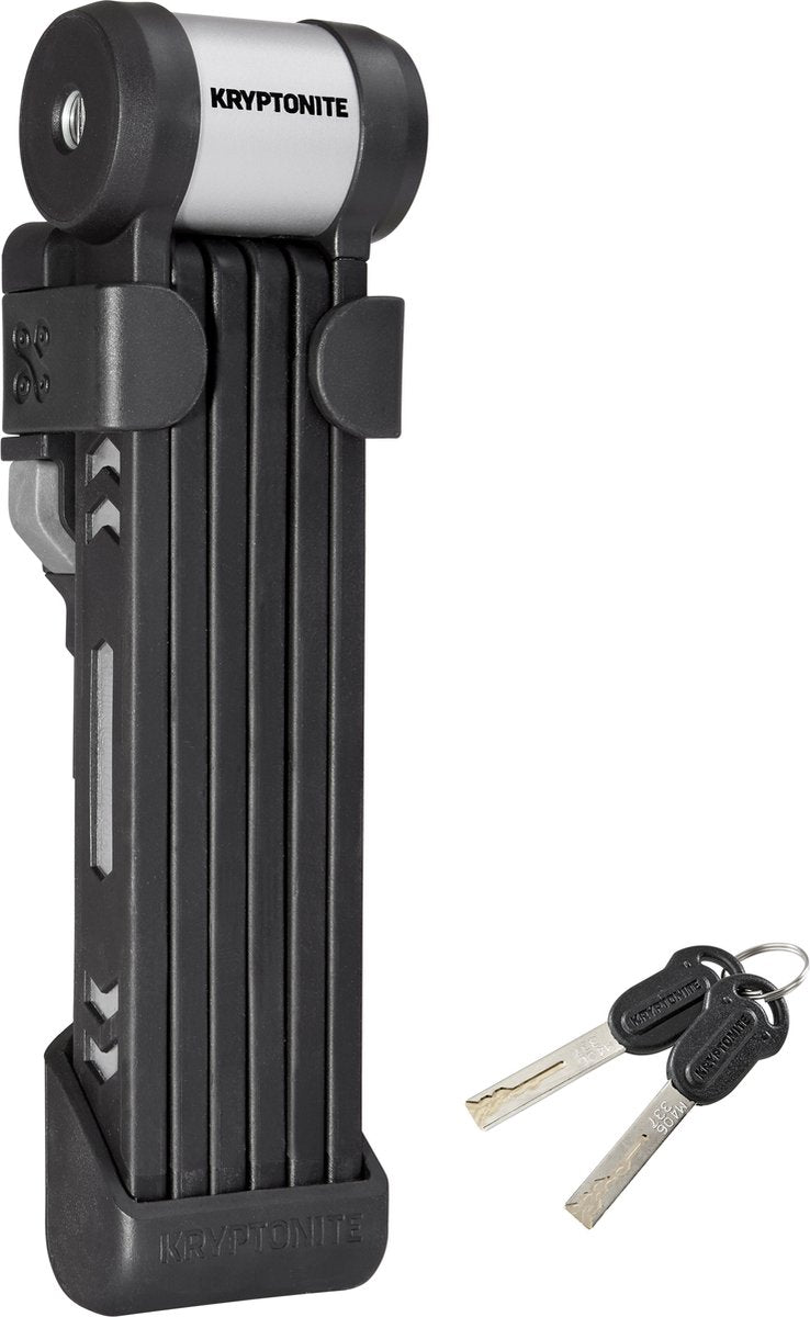 Kryptonite kryptolok 610 s foldelås med holder – foldecykellås – 100 cm lang – sort