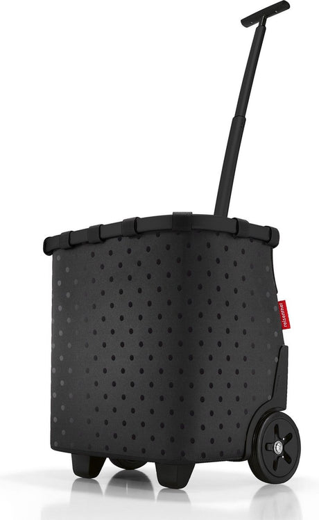 Reisenthel carrycruiser indkøbsvogn - 40l - stel blanke prikker sort