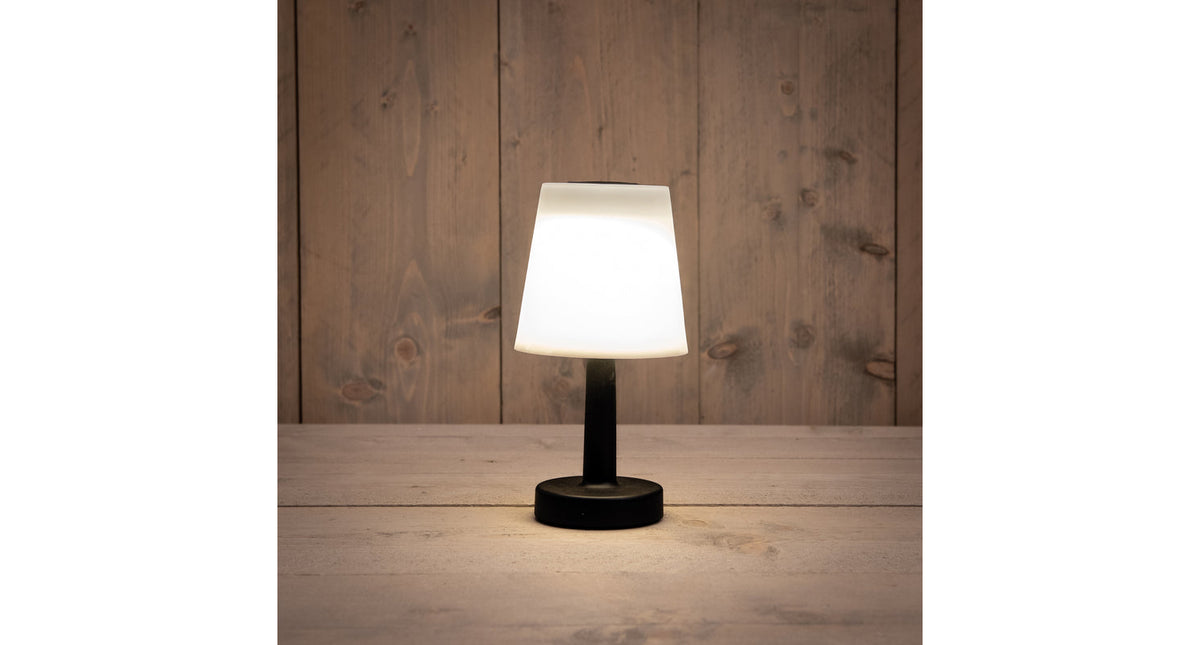 Solar tafellamp 12x12x23cm led warm wit