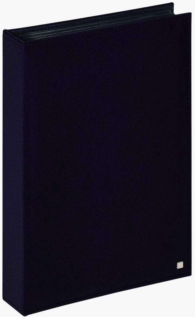 Walther me-287-b deluxe - memo lageralbum - størrelse 22 x 31 cm - hvide sider - 200 billeder 13 x 18 cm - sort