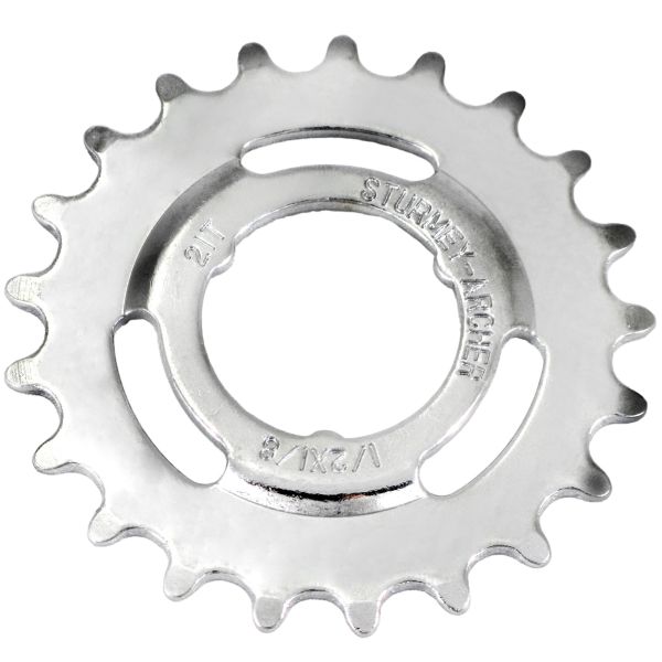 Sturmey-archer europe n.v. tandhjul sturmey bueskytte 21t | 1 8 | kugle | krom