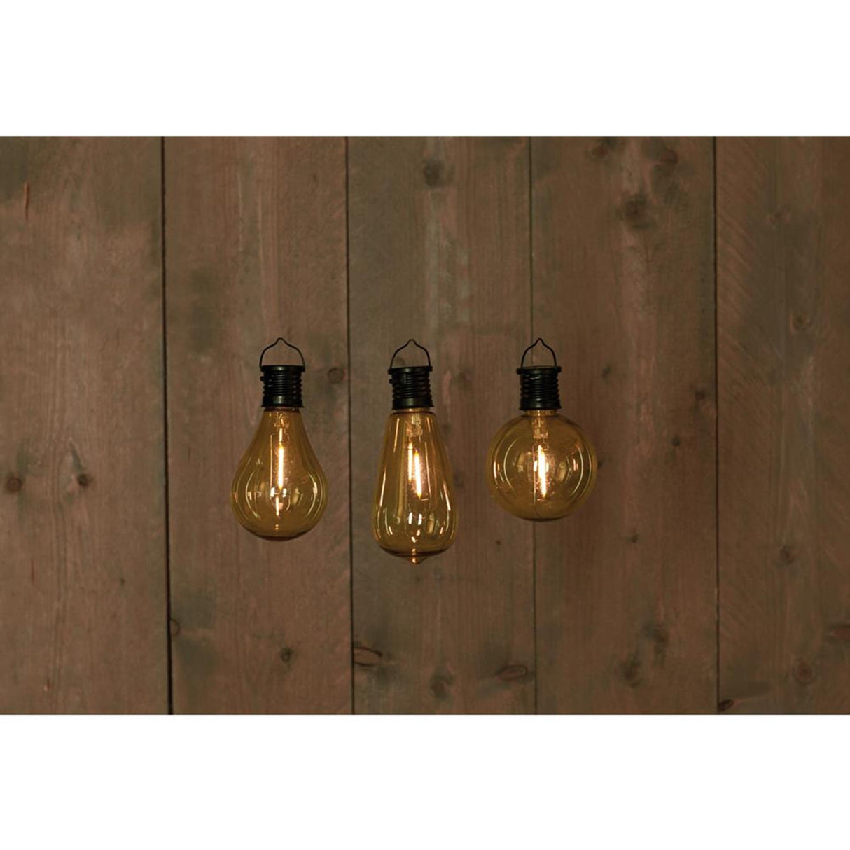 Annas kollektion solcelle retro glødelampe sort