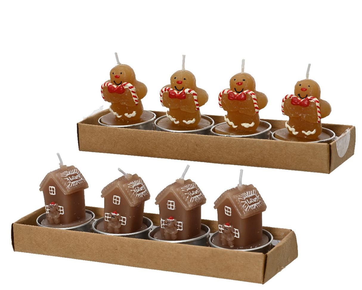Decoris fyrfadslys honningkager 5,5cm 4 stk