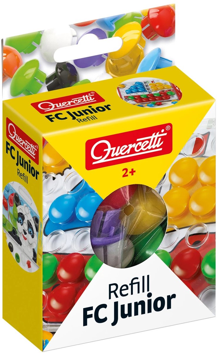 Quercetti pins fantacolor refill junior 33 mm 16 stk