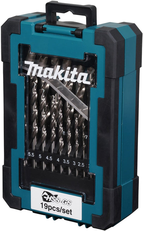 Makita metal drill set hss-gs 19 pieces - d-78352