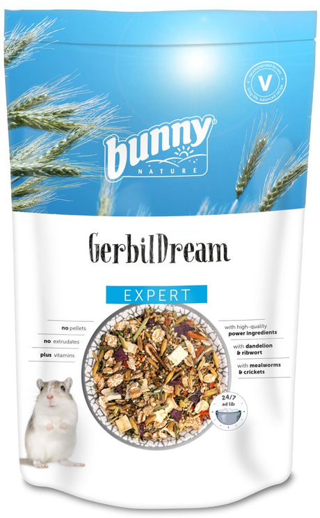 Bunny nature gerbils mad - sund mad med melorme - 500g