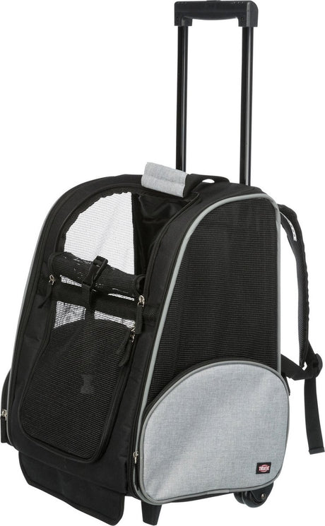 Trixie Travel Basket Trolley Black Grey