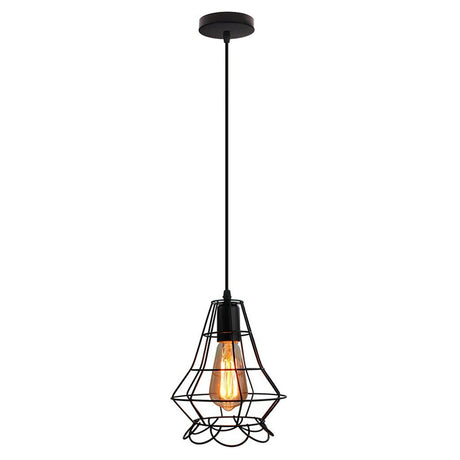 Homestyle pro mk012-b industriel hængelampe 19x22 cm sort metal