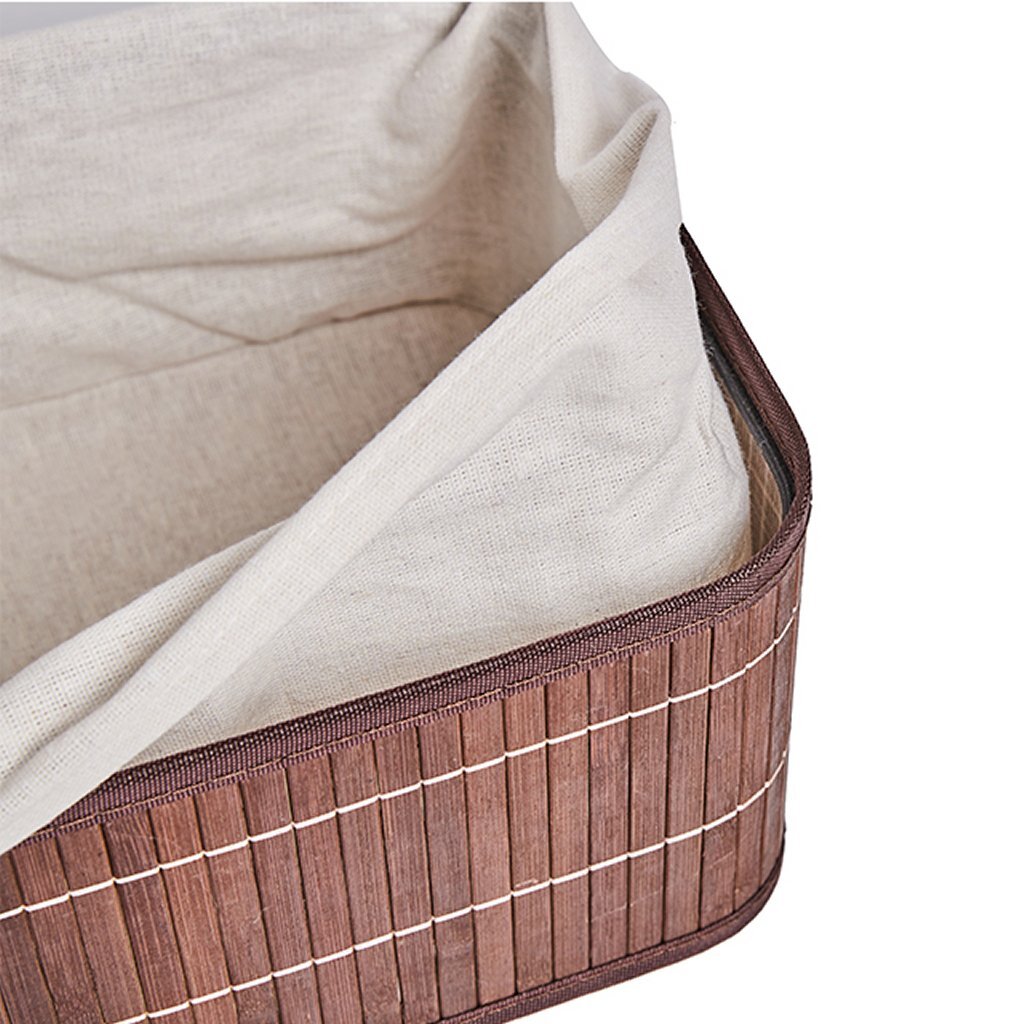 Homestyle pro bambus opbevaringskurve 3 styk brun hvid