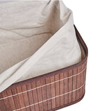 Homestyle pro bambus opbevaringskurve 3 styk brun hvid