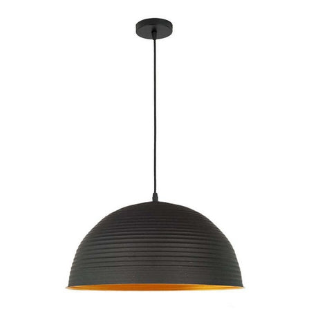 Homestyle pro mk101-gb industriel hængelampe 42x22 cm sort guld metal